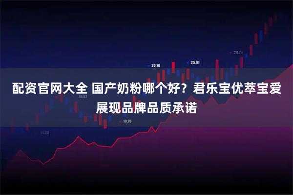 配资官网大全 国产奶粉哪个好？君乐宝优萃宝爱展现品牌品质承诺